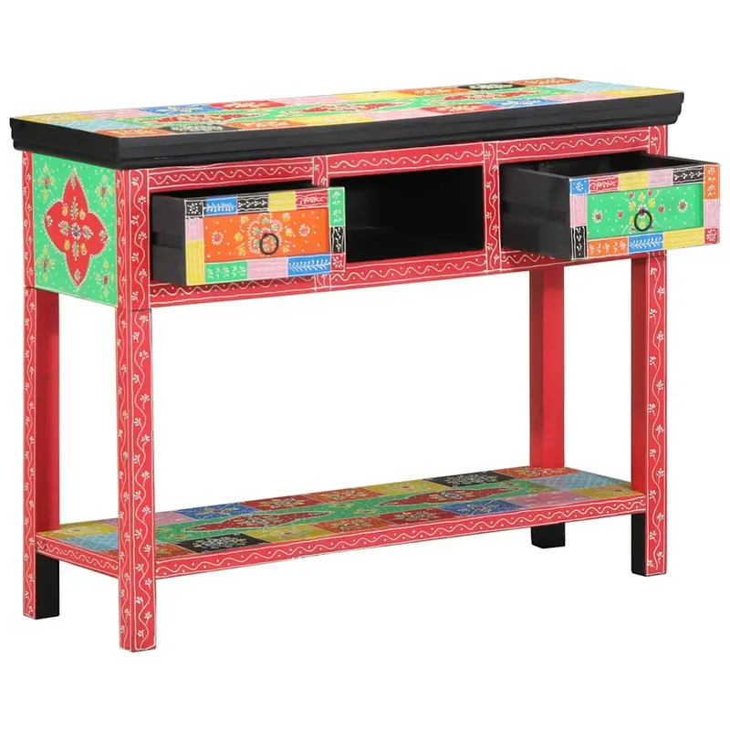 Mesa Consola con cajón Multicolor 100 x 30 x 77 cm