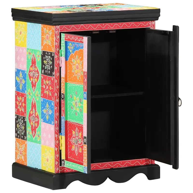 Mesa Consola con estante con puerta Multicolor 50 x 30 x 70 cm