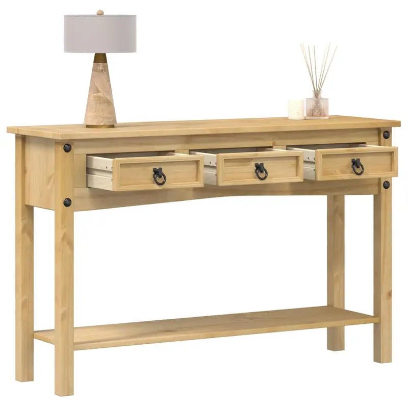 Mesa consola "Corona" 114x34,5x73 cm Madera maciza de pino