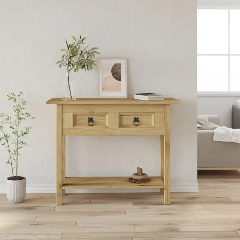Mesa consola Corona Range de pino mexicano 93x34,5x73 cm