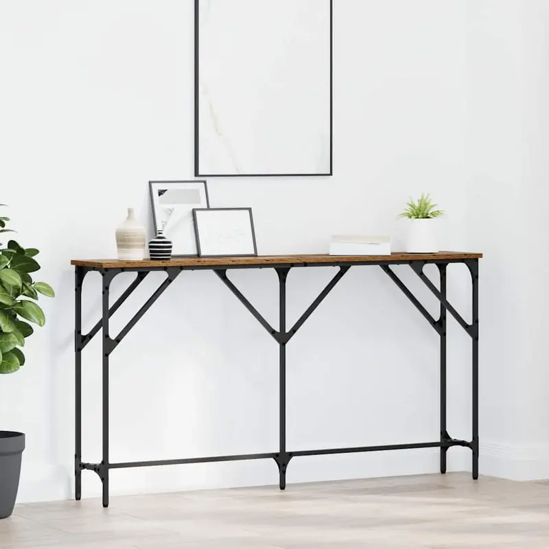 Mesa Consola Madera Vieja 140 x 23 x 75 cm