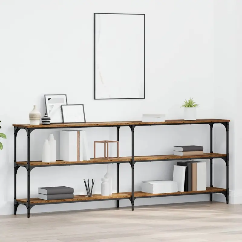 Mesa Consola Madera Vieja 200 x 29 x 75 cm