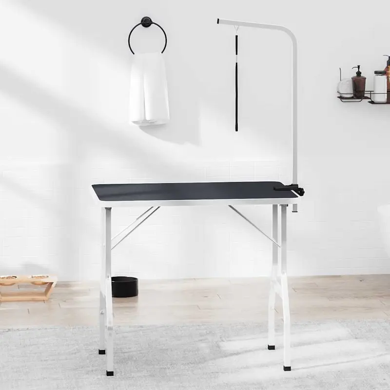 Mesa de baño para perros, gatos y mascotas ajustable 1 lazo