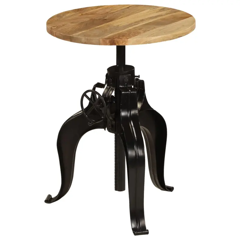 Mesa de bar madera maciza de mango 60x(76-110) cm
