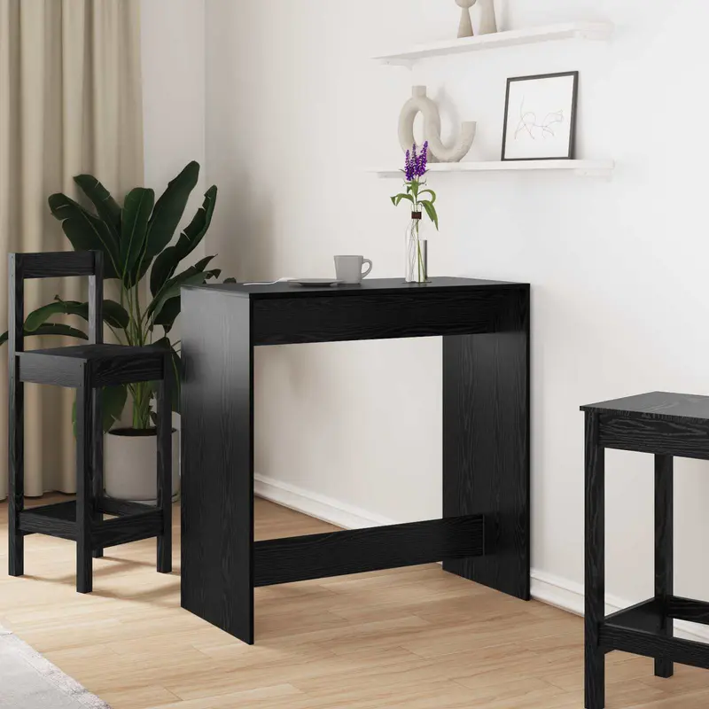 Mesa de Bar Roble Negro 102 x 50 x 103,5 cm