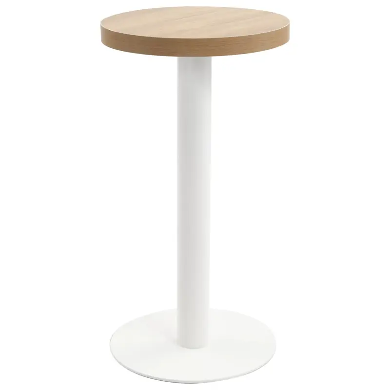 Mesa de bistró MDF marrón claro 40 cm