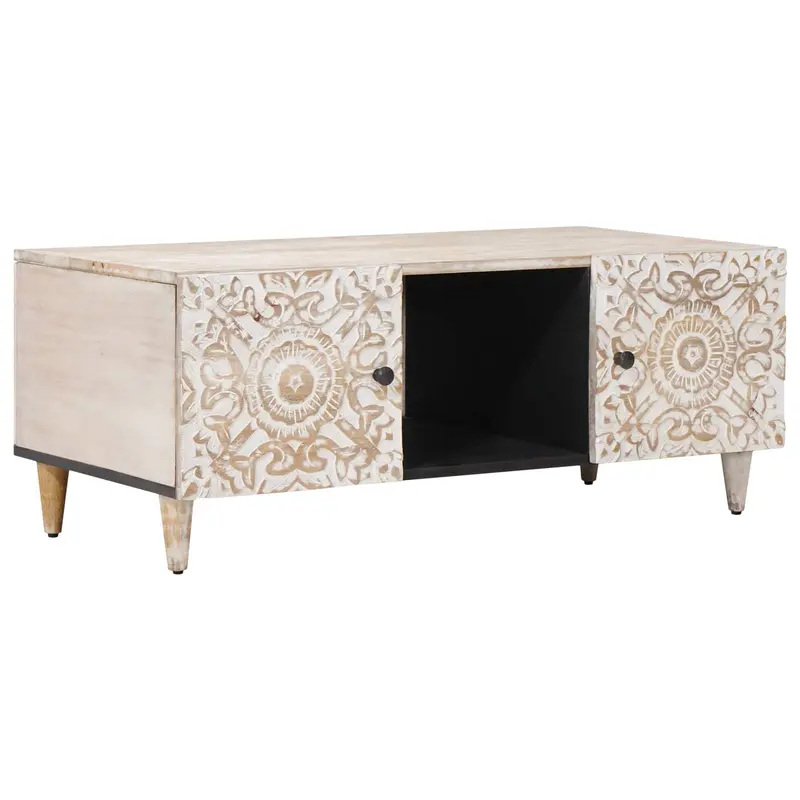 Mesa de Café 100 x 54 x 40 cm Madera de mango maciza