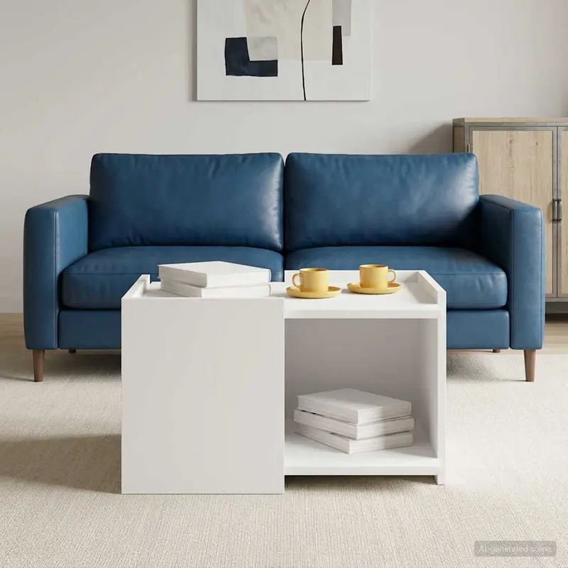 Mesa de Café 50,5 x 50 x 33 cm Madera de Ingeniería