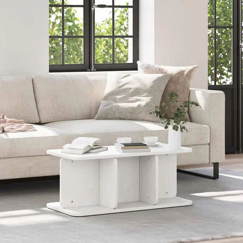 Mesa de Café 80 x 39,5 x 33,5 cm Madera maciza de pino