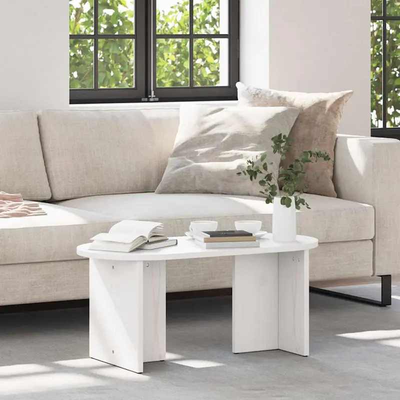 Mesa de Café 80 x 39,5 x 35 cm Madera maciza de Pino