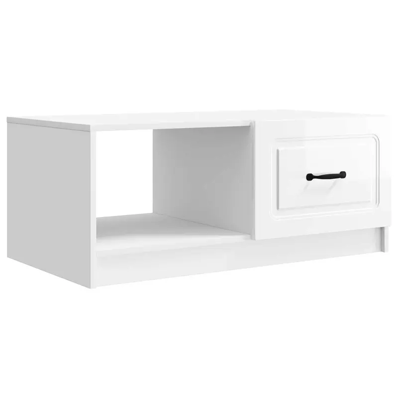 Mesa de Café Brillante 90 x 50 x 37 cm Madera de Ingeniería