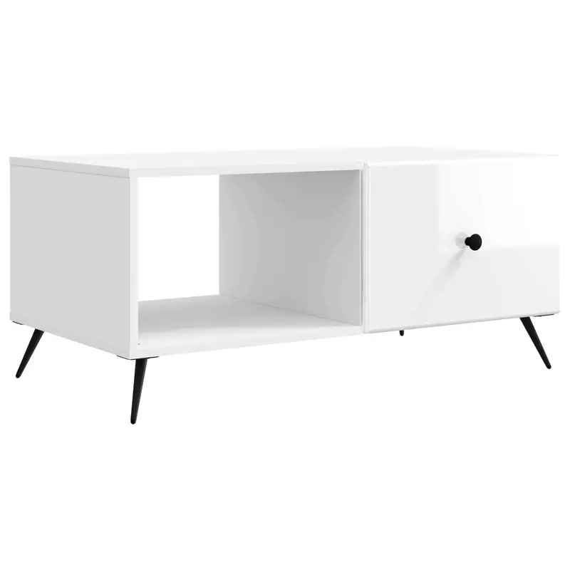 Mesa de Café Brillante 90 x 50 x 40 cm Madera de Ingeniería