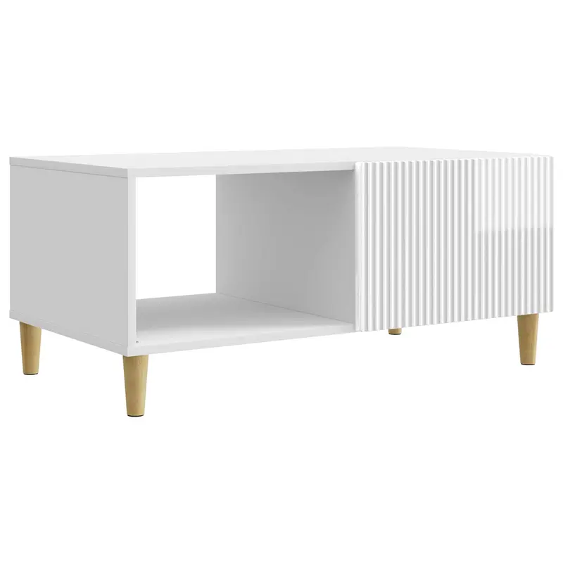 Mesa de Café Brillante 90 x 50 x 40 cm Madera de Ingeniería