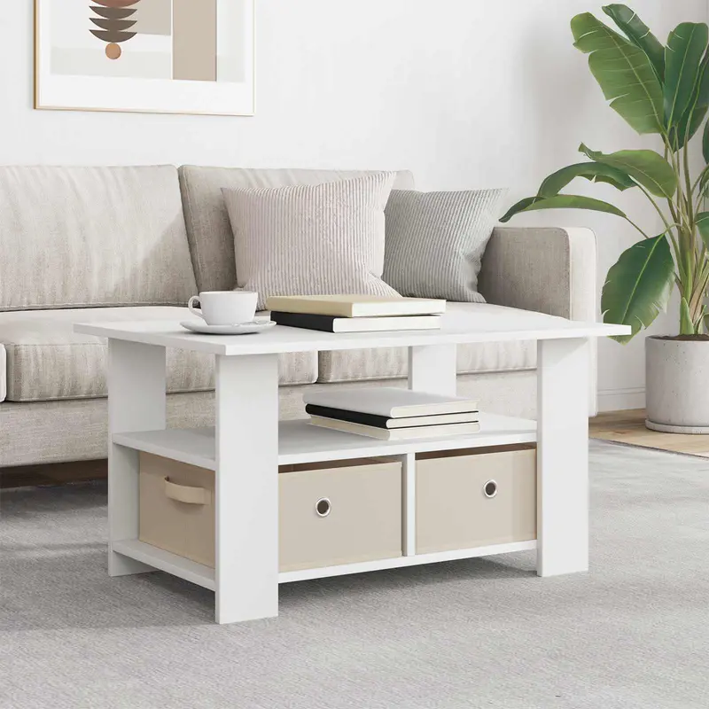 Mesa de Café con cajón 77 x 55 x 42 cm Madera de ingeniería