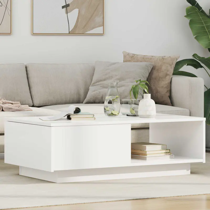 Mesa de Café con cajón 95 x 55 x 31 cm Madera de ingeniería