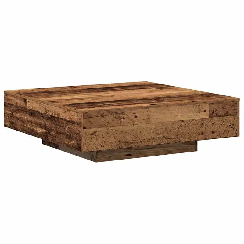 Mesa de Café Madera envejecida 100 x 100 x 31 cm