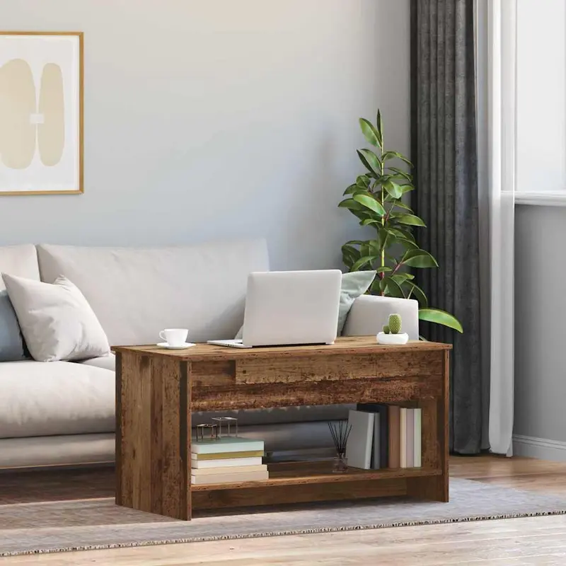 Mesa de Café Madera envejecida 80 x 50,5 x 41,5 cm