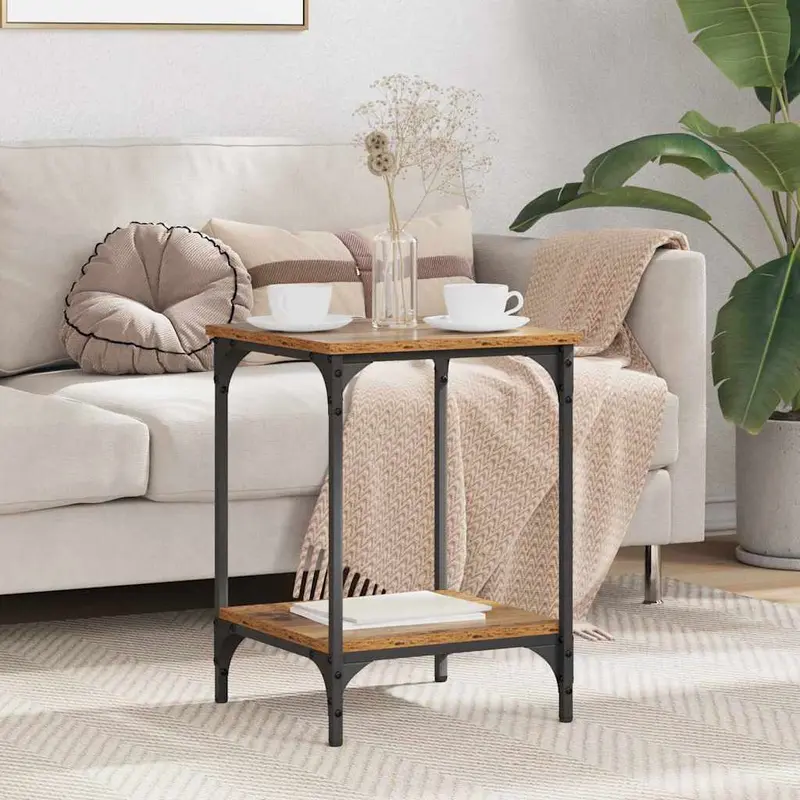 Mesa de Café Madera Vieja 40 x 40 x 55 cm Madera contrachapada
