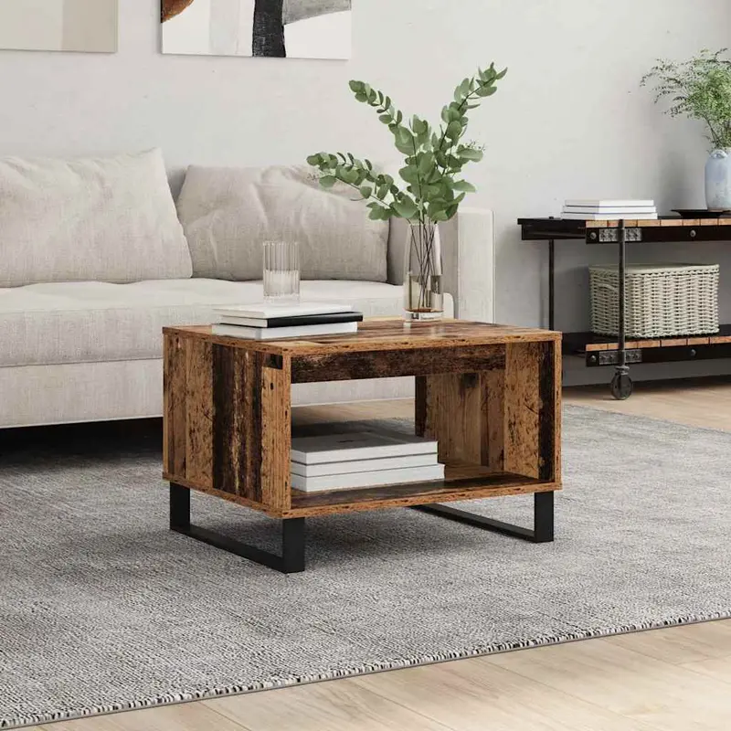Mesa de Café Madera vieja 60 x 50 x 40 cm Madera contrachapada