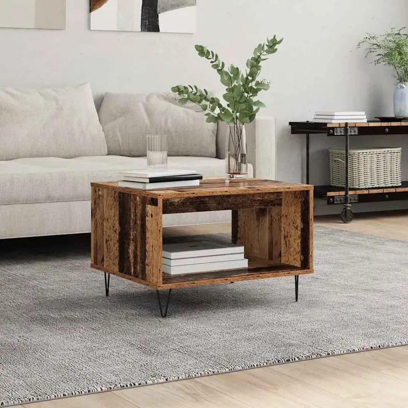 Mesa de Café Madera vieja 60 x 50 x 40 cm Madera contrachapada