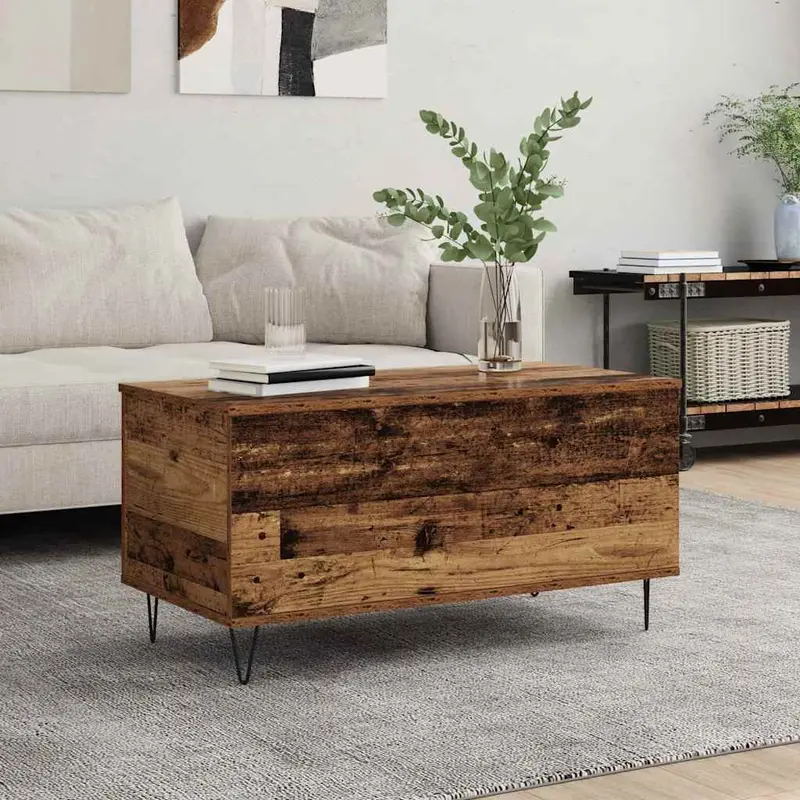 Mesa de Café Madera vieja 90 x 44.5 x 45 cm