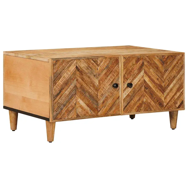 Mesa de Café Marrón 80 x 50 x 40 cm Madera de mango maciza