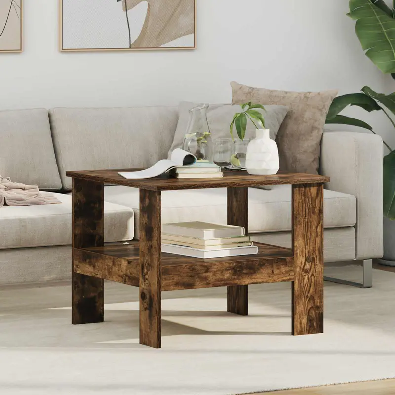 Mesa de Café Roble ahumado 57 x 55 x 45 cm Madera de ingeniería