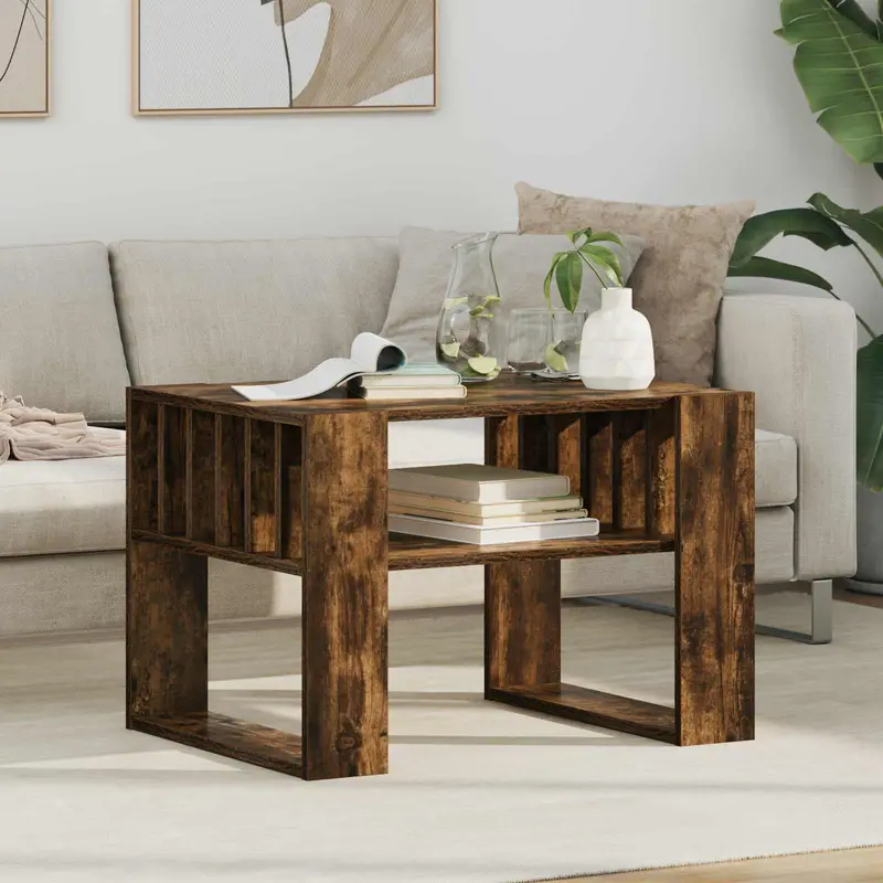 Mesa de Café Roble ahumado 66 x 49,5 x 45 cm