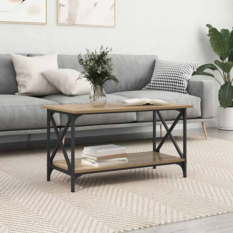 Mesa de Café Roble artisan 80 x 45 x 45.5 cm