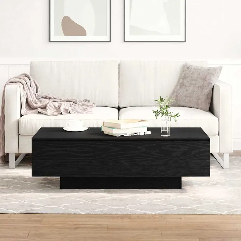 Mesa de Café Roble Negro 100 x 49,5 x 31 cm