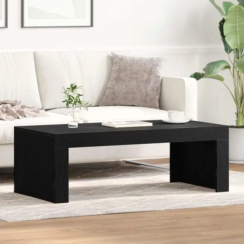 Mesa de Café Roble Negro 102 x 50 x 35 cm Madera de ingeniería