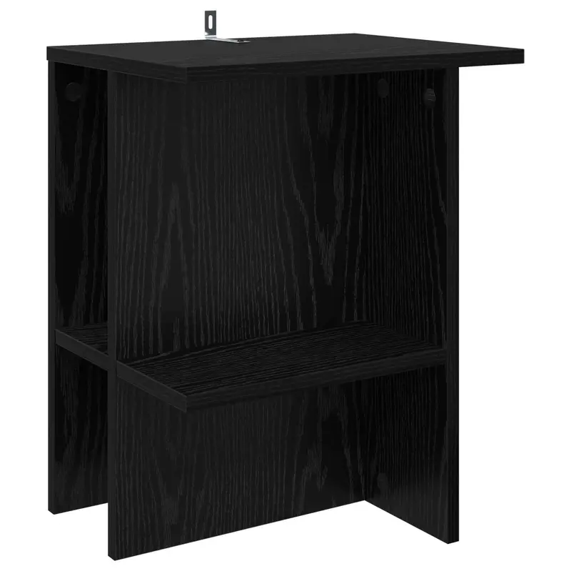 Mesa de Café Roble Negro 40 x 30 x 49 cm Madera de Ingeniería