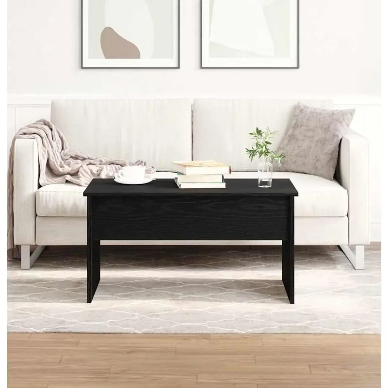 Mesa de Café Roble Negro 80 x 50,5 x 41,5 cm