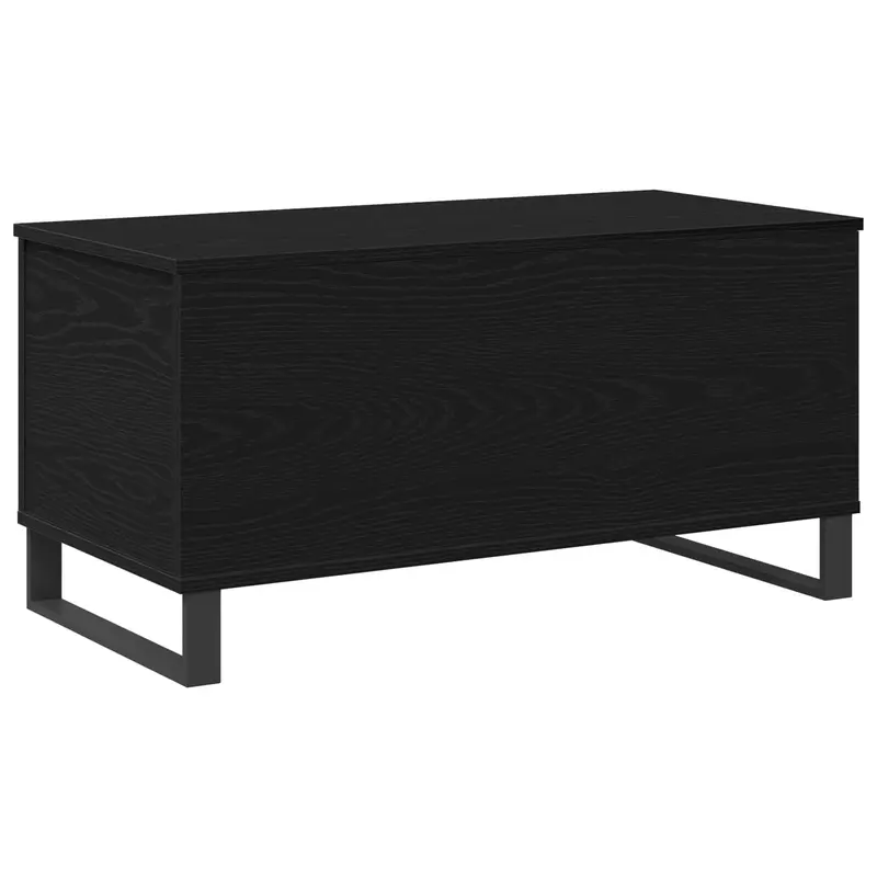 Mesa de Café Roble Negro 90 x 44,5 x 45 cm Madera de ingeniería