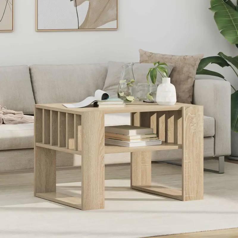 Mesa de Café Roble Sonoma 66 x 49,5 x 45 cm
