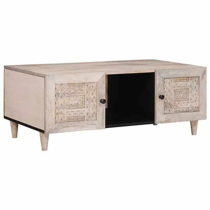Mesa de centro Beige 100 x 54 x 40 cm Madera de ingeniería