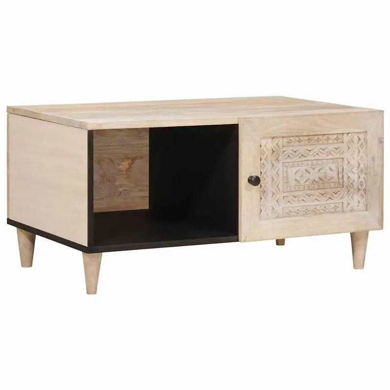 Mesa de centro Blanco 100 x 54 x 40 cm Madera de ingeniería