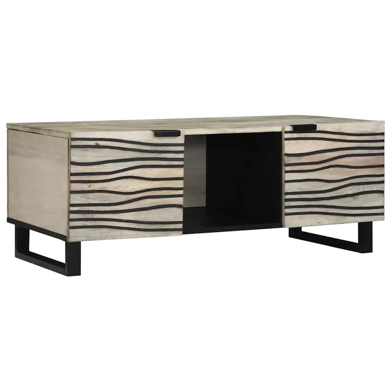 Mesa de centro Blanco 100 x 54 x 40 cm Madera de ingeniería
