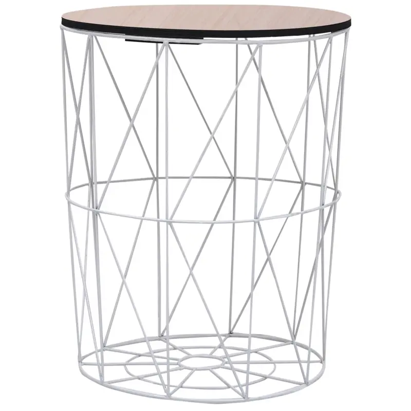 Mesa de centro blanco Ø 47 cm