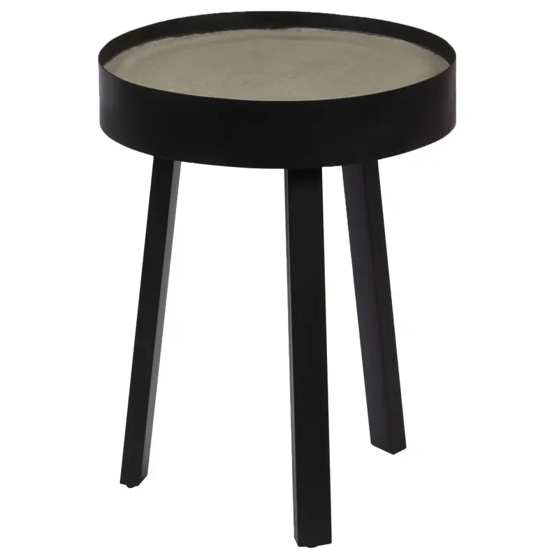 Mesa de centro con superficie de hormigón 40x55 cm