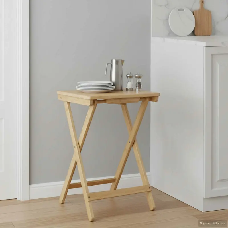 Mesa de Cocina Manual Natural 40 x 30 x 53,5 cm Bambú