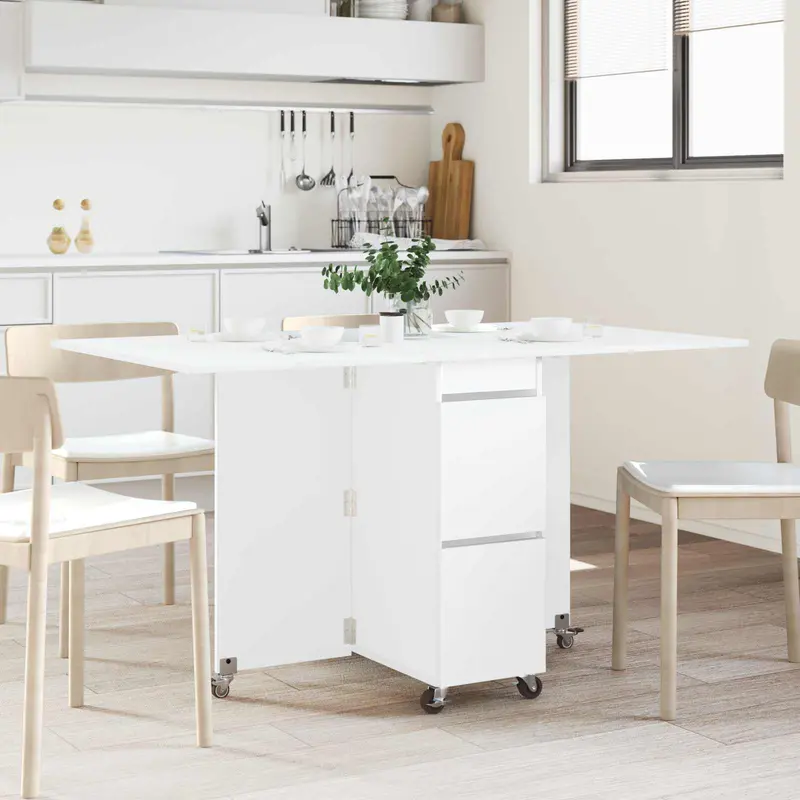 Mesa de comedor 2 pcs 140 x 80 x 77 cm Madera de ingeniería