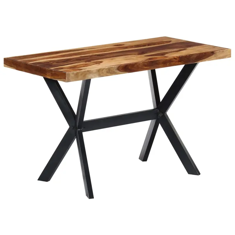 Mesa de comedor de madera maciza de acacia 120x60x75 cm