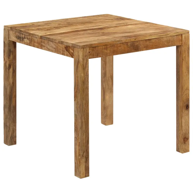 Mesa de comedor de madera maciza de mango 82x80x76 cm