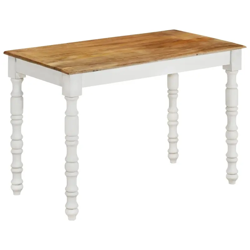 Mesa de comedor madera maciza de mango 110x60x76 cm