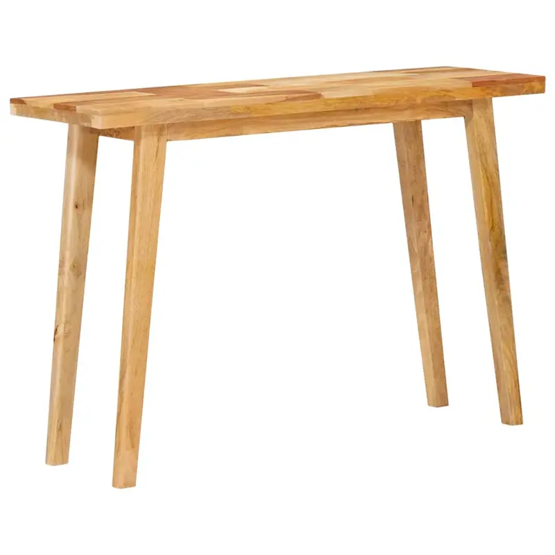 Mesa de comedor Natural 100 x 35 x 75 cm Madera de mango maciza