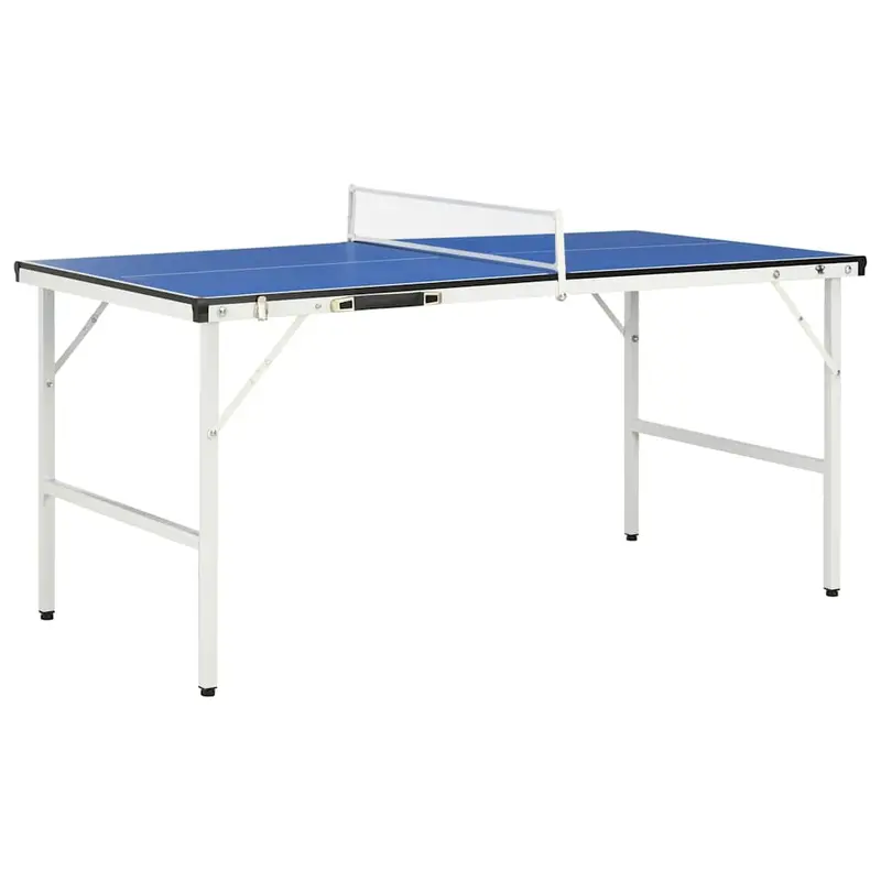 Mesa de ping pong de 1,52 m con red (152 x 76 x 66 cm), color azul