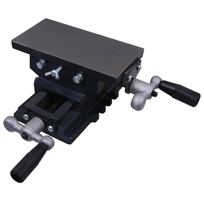 Mesa de tornillo de banco manual carro transversal