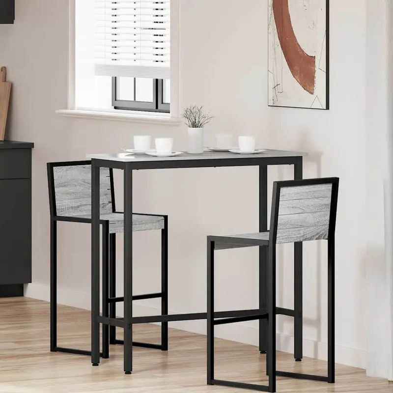 Mesa Gris Sonoma 100 x 40 x 100,5 cm