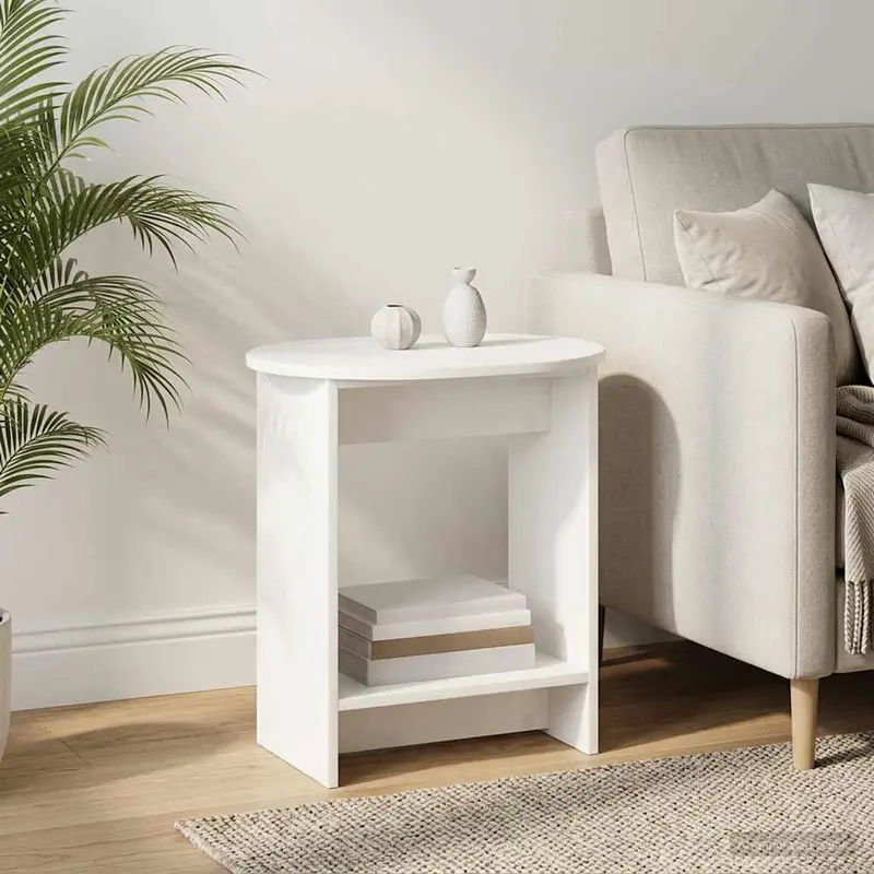Mesa lateral Blanco 50 x 39,5 x 55 cm Madera de ingeniería